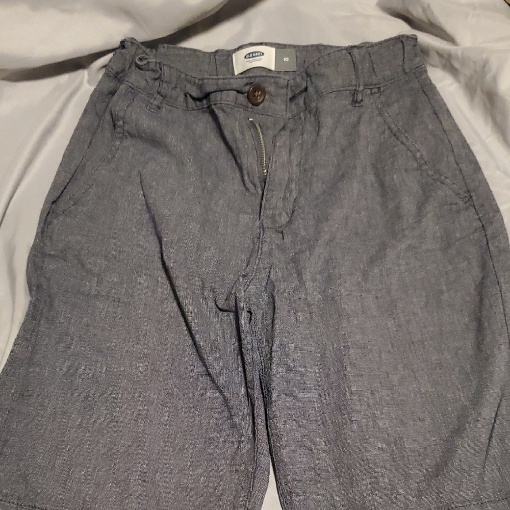 Old Navy Charcoal Men's Flat Front Shorts